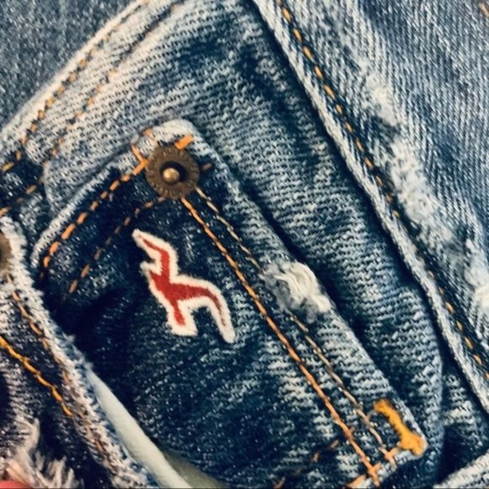Hollister distressed straight leg sz 3 - Picture 4 of 7